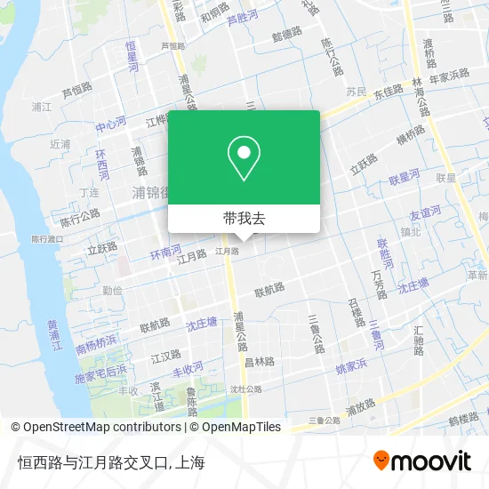 恒西路与江月路交叉口地图