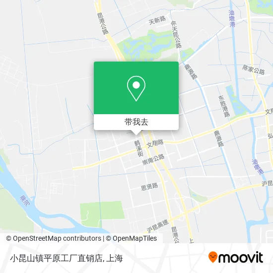 小昆山镇平原工厂直销店地图