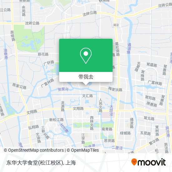 东华大学食堂(松江校区)地图