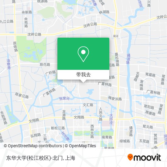 东华大学(松江校区)-北门地图