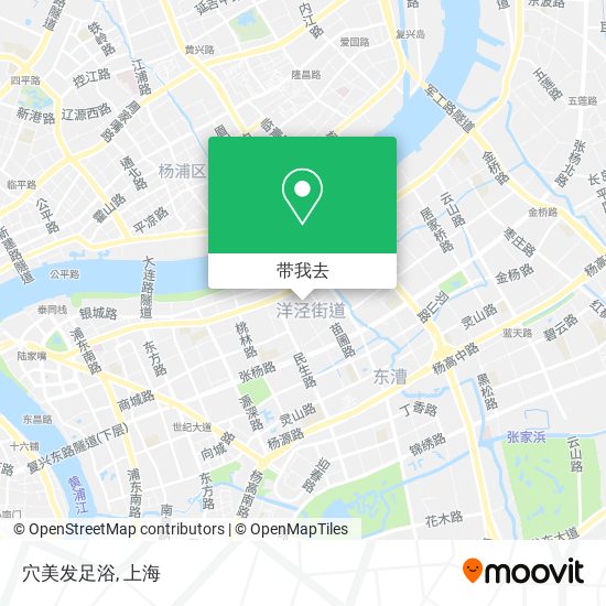 穴美发足浴地图