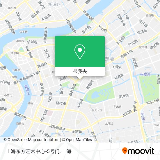 上海东方艺术中心-5号门地图