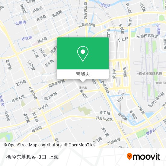 徐泾东地铁站-3口地图