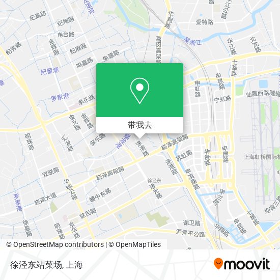 徐泾东站菜场地图