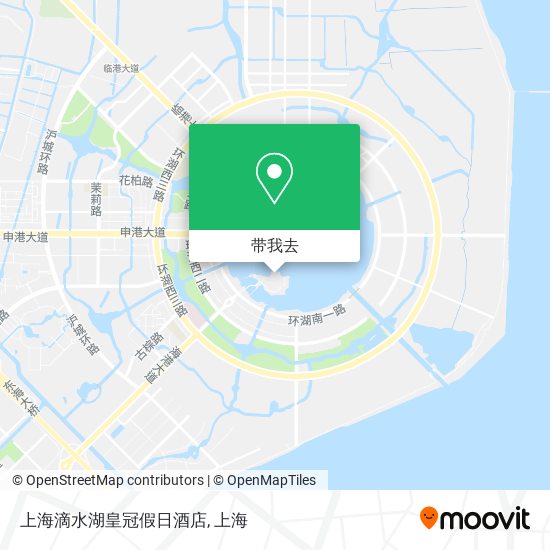 上海滴水湖皇冠假日酒店地图