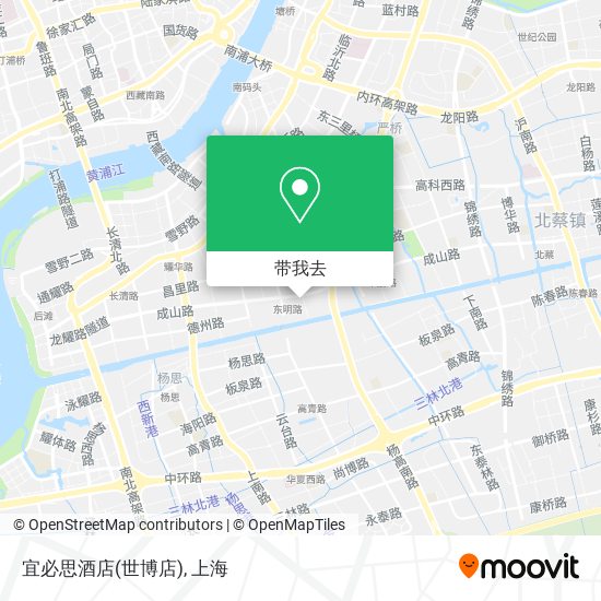 宜必思酒店(世博店)地图