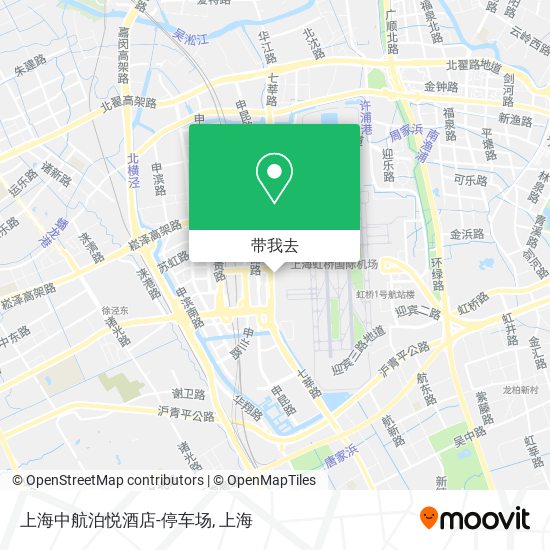 上海中航泊悦酒店-停车场地图