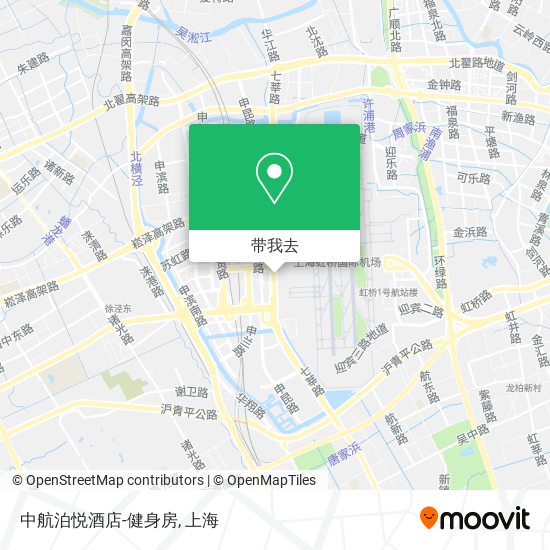 中航泊悦酒店-健身房地图