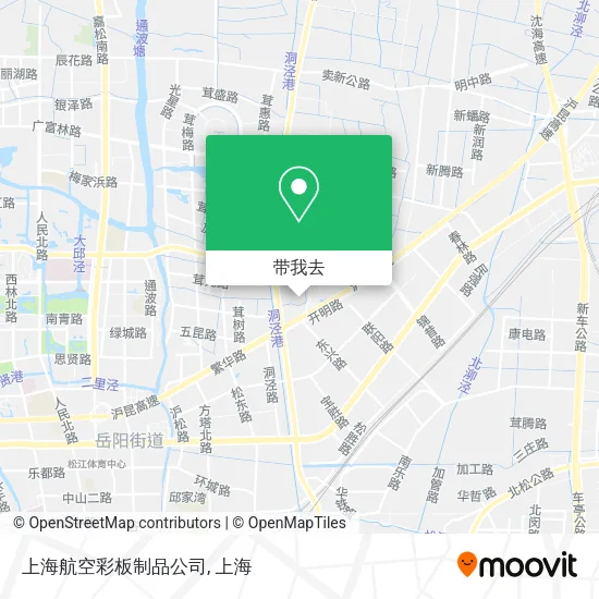 上海航空彩板制品公司地图