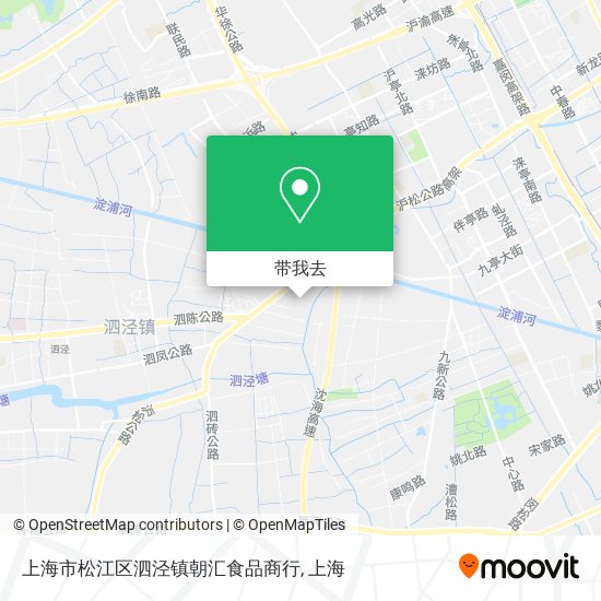 上海市松江区泗泾镇朝汇食品商行地图