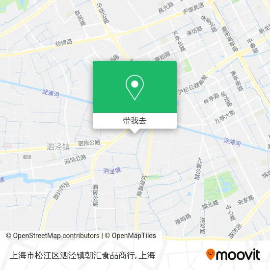 上海市松江区泗泾镇朝汇食品商行地图