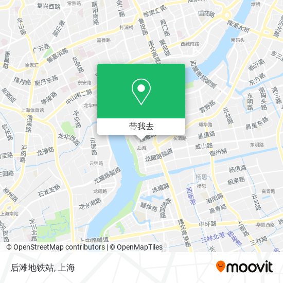 后滩地铁站地图