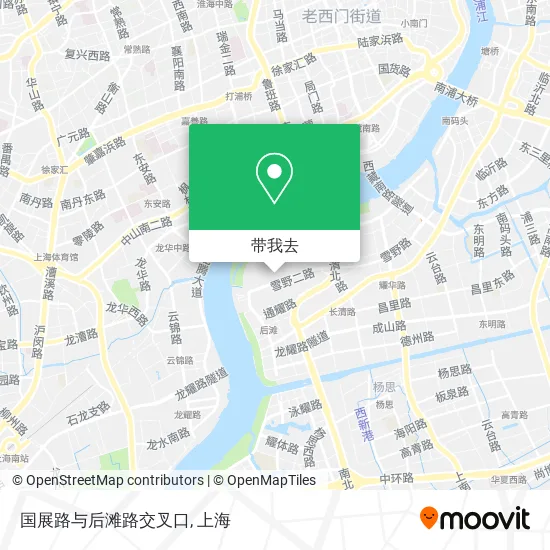 国展路与后滩路交叉口地图