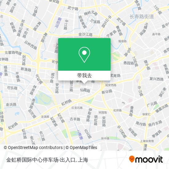 金虹桥国际中心停车场-出入口地图