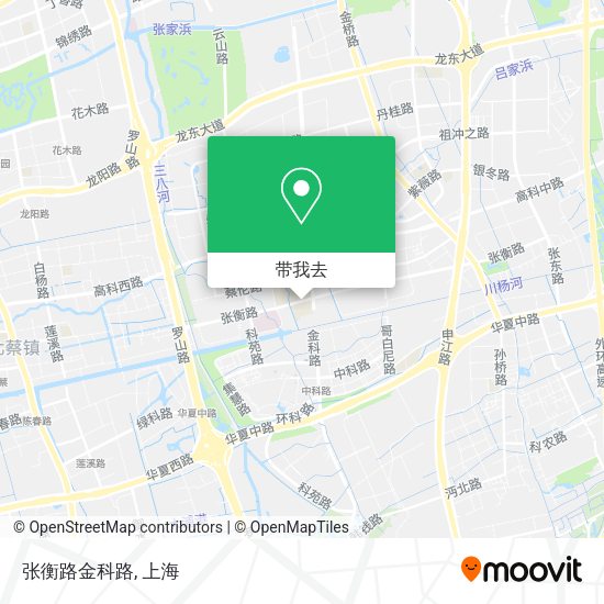 张衡路金科路地图