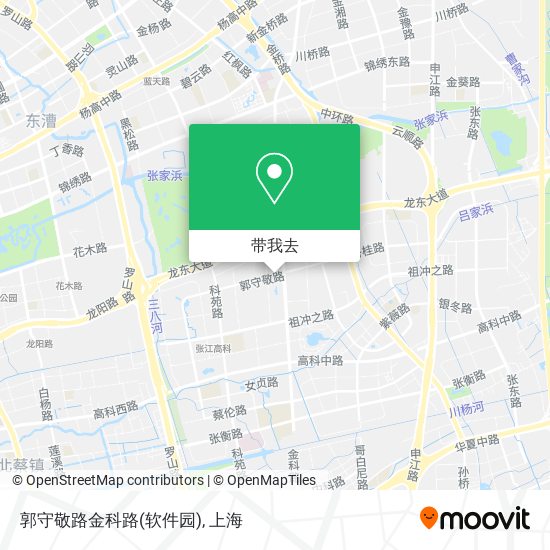 郭守敬路金科路(软件园)地图