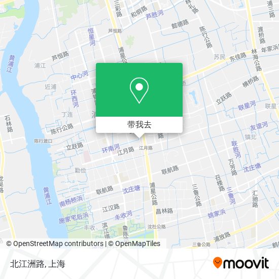 北江洲路地图