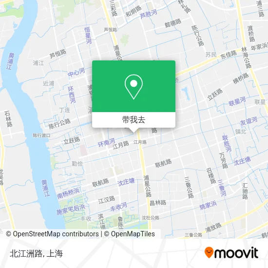 北江洲路地图