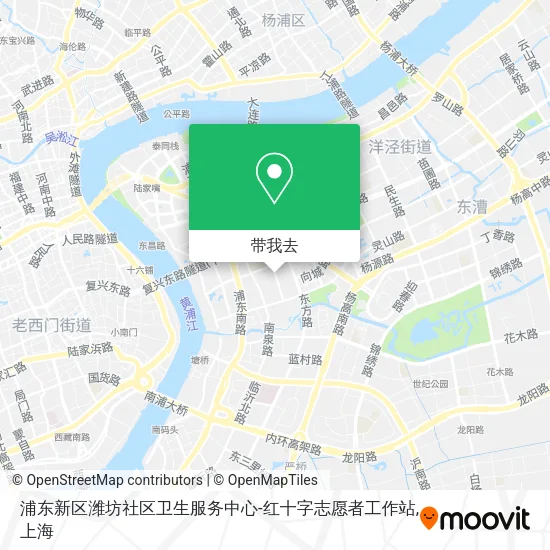 浦东新区潍坊社区卫生服务中心-红十字志愿者工作站地图