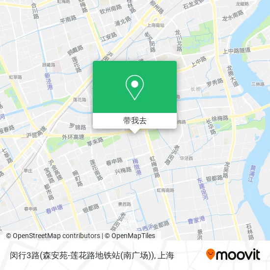 闵行3路(森安苑-莲花路地铁站(南广场))地图