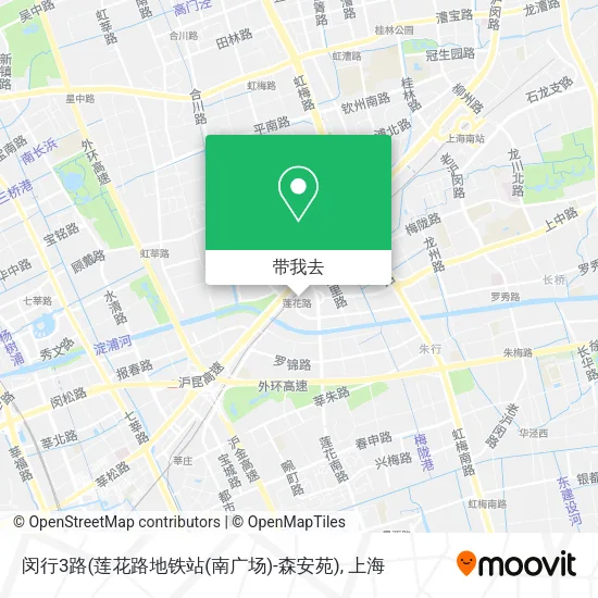 闵行3路(莲花路地铁站(南广场)-森安苑)地图