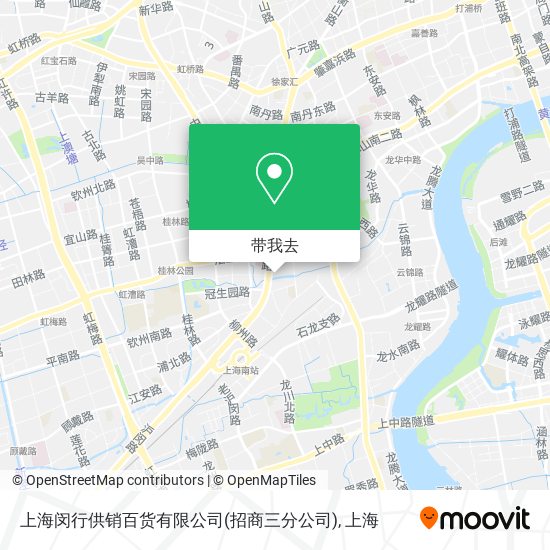 上海闵行供销百货有限公司(招商三分公司)地图