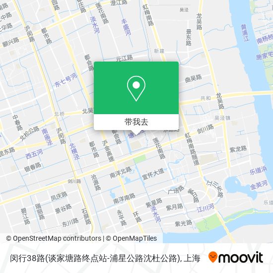 闵行38路(谈家塘路终点站-浦星公路沈杜公路)地图