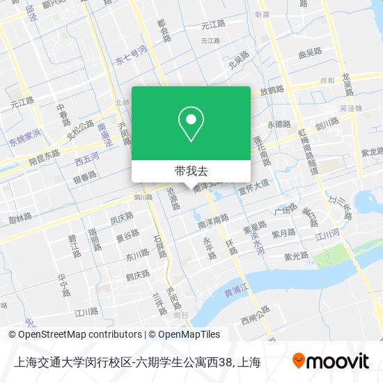 上海交通大学闵行校区-六期学生公寓西38地图