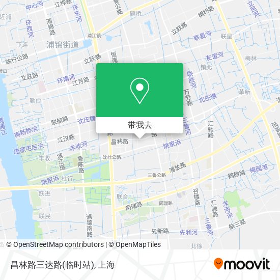 昌林路三达路(临时站)地图