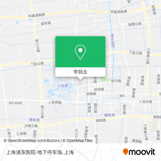 上海浦东医院-地下停车场地图