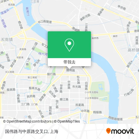 国伟路与中原路交叉口地图
