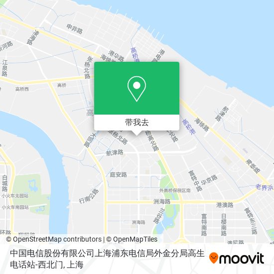 中国电信股份有限公司上海浦东电信局外金分局高生电话站-西北门地图