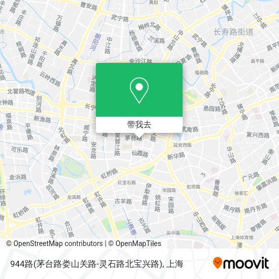 944路(茅台路娄山关路-灵石路北宝兴路)地图