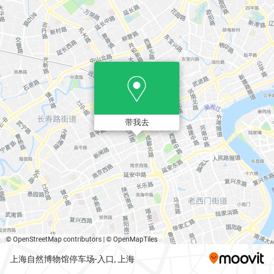 上海自然博物馆停车场-入口地图