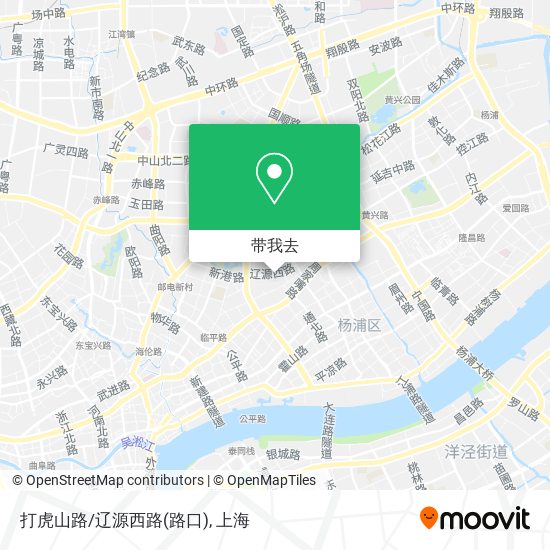 打虎山路/辽源西路(路口)地图