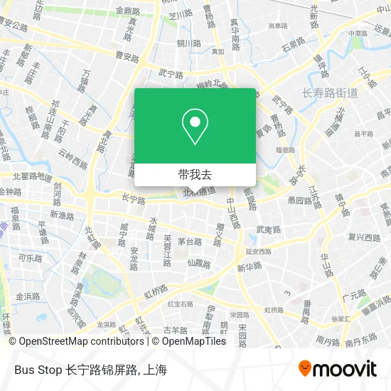 Bus Stop 长宁路锦屏路地图