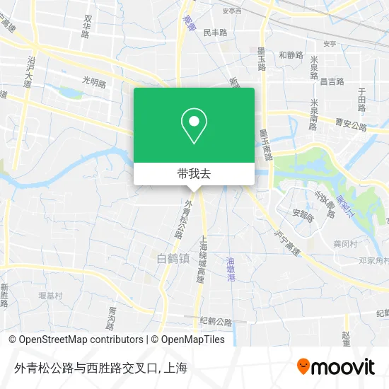 外青松公路与西胜路交叉口地图