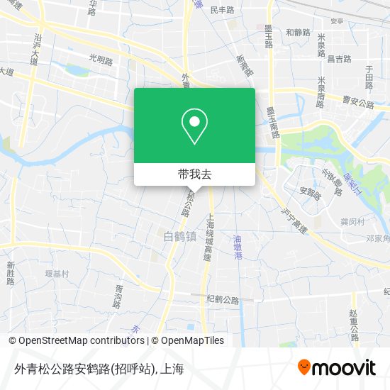 外青松公路安鹤路(招呼站)地图