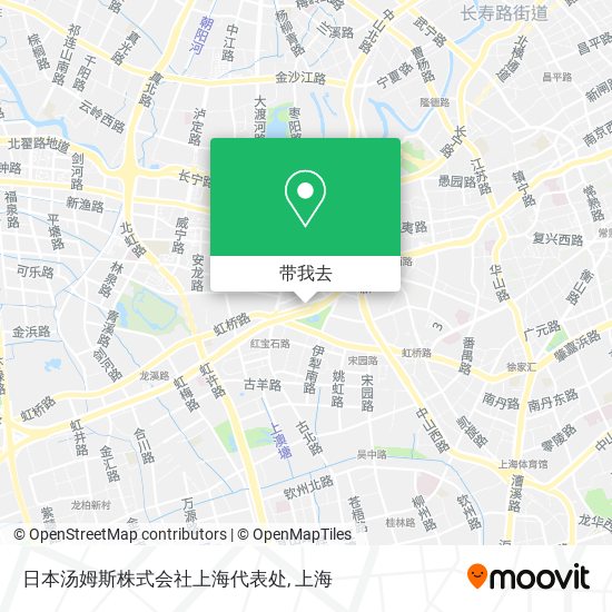 日本汤姆斯株式会社上海代表处地图