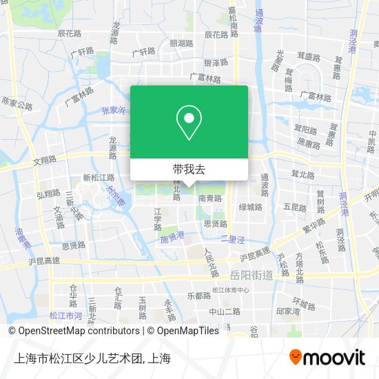 上海市松江区少儿艺术团地图