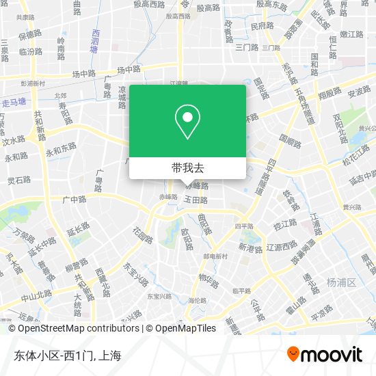 东体小区-西1门地图