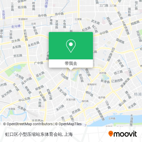 虹口区小型压缩站东体育会站地图