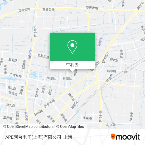 APE阿台电子(上海)有限公司地图