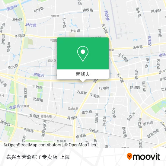 嘉兴五芳斋粽子专卖店地图