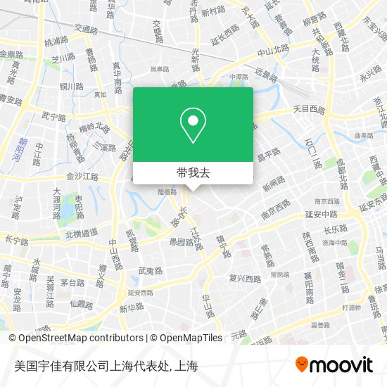 美国宇佳有限公司上海代表处地图
