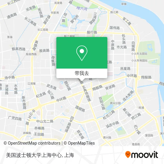 美国波士顿大学上海中心地图