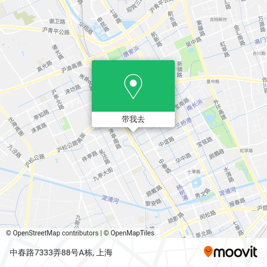 中春路7333弄88号A栋地图