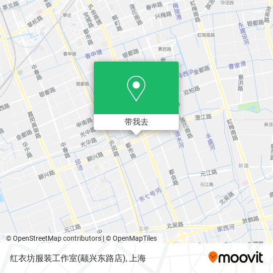 红衣坊服装工作室(颛兴东路店)地图