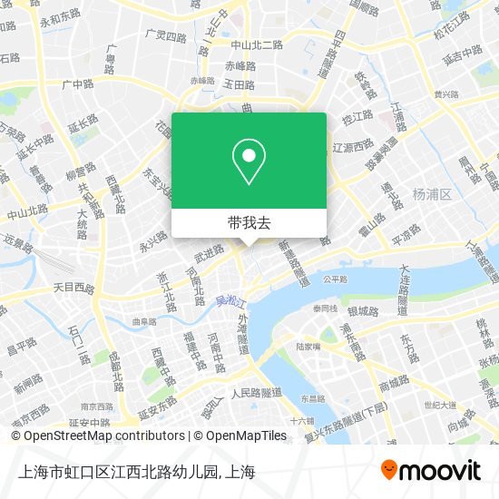 上海市虹口区江西北路幼儿园地图