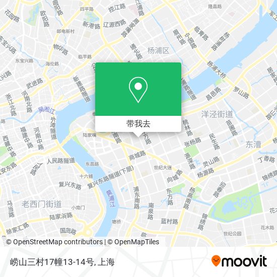 崂山三村17幢13-14号地图